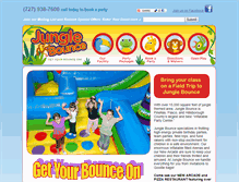 Tablet Screenshot of junglebounce.com